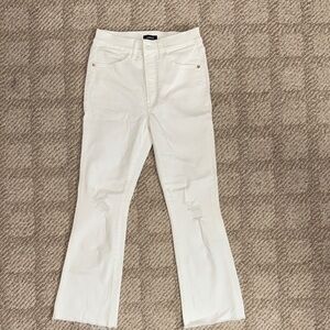 Express Women's White Flare Jeans